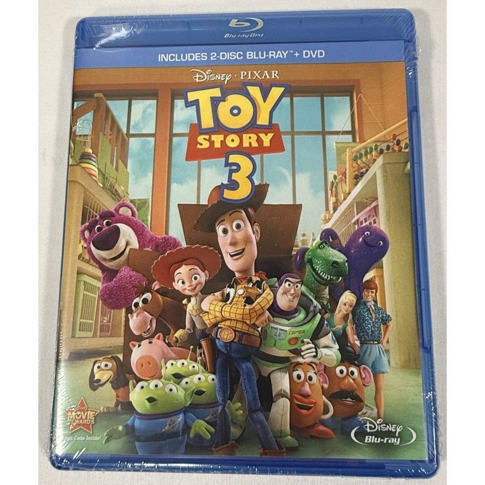 Disney Pixar Toy Story 3 Blu-ray DVD 3-Disc Combo Pack New Sealed Kids Movie